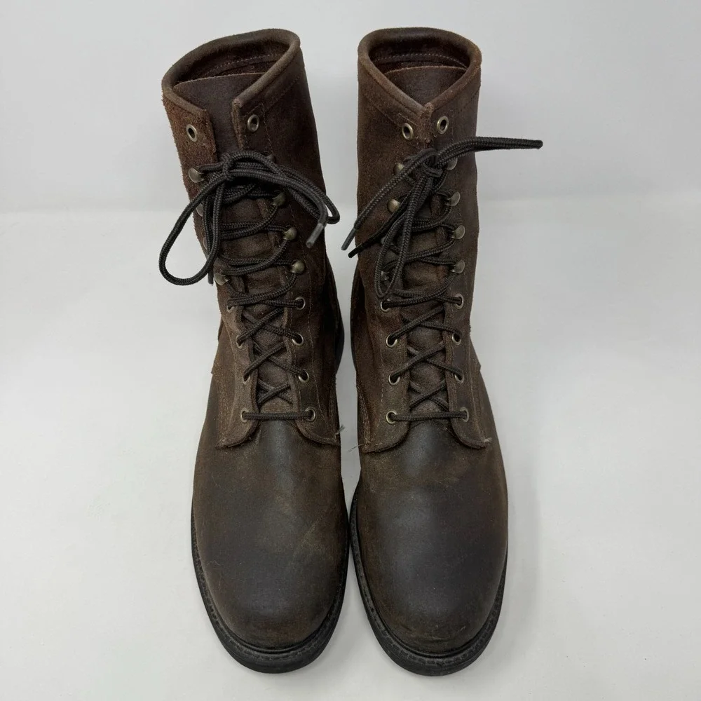 Justin Brown Leather Work‎ Boots Style 0472 Made In USA Men's Size 10.5 EE